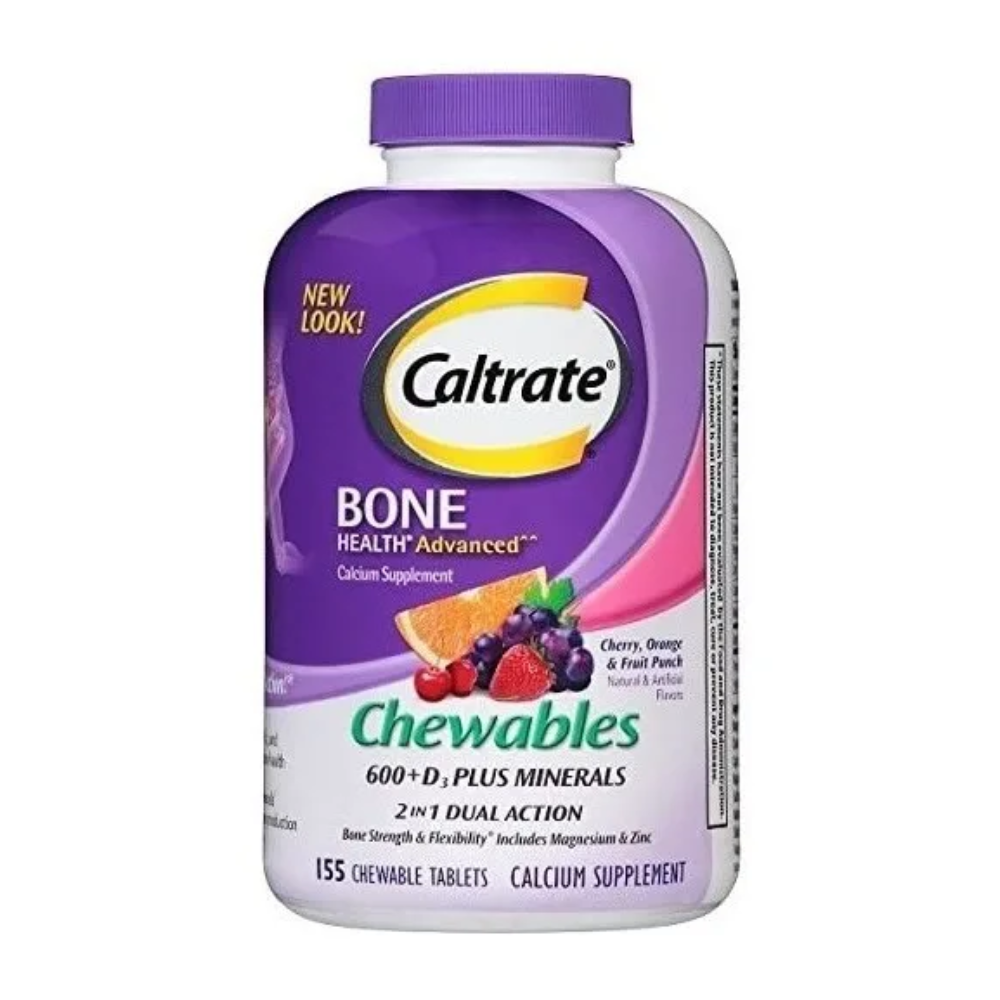 Suplemento Calcio Caltrate 600 D3 Plus Nutre Huesos 155 Tab