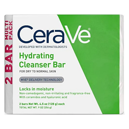 Cerave Hydrating Cleanser Bar (2 barras)