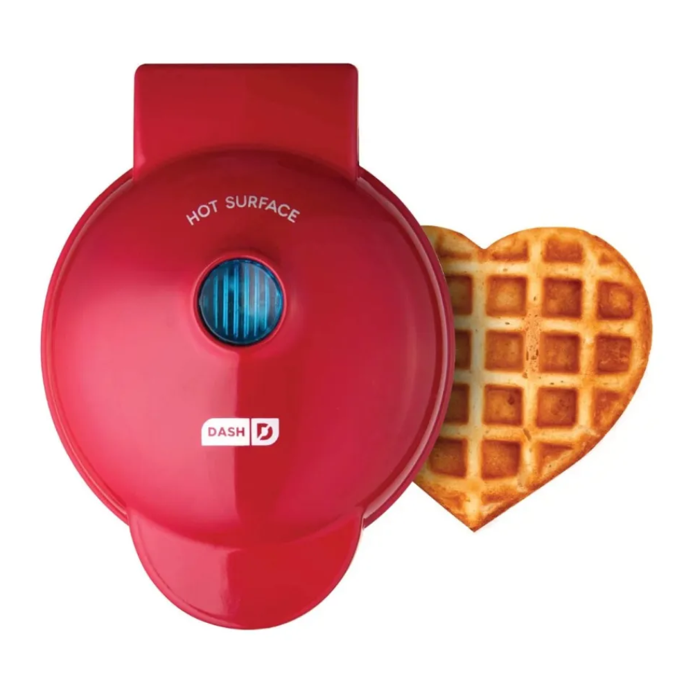 Dash Mini Máquina Wafflera Antiadherente En Forma De Corazón