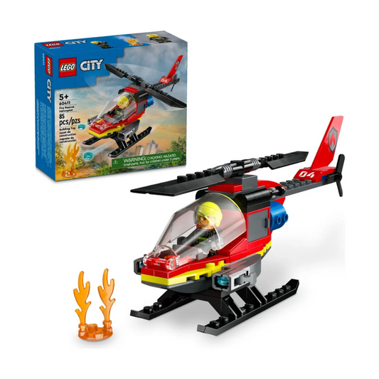 Lego City 60411 Helicóptero De Rescate De Bomberos