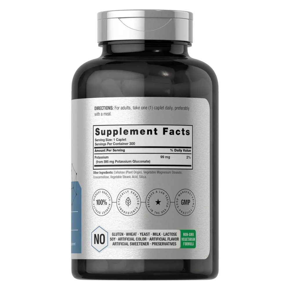 Horbaach Potassium Gluconate 595 mg 300 caps