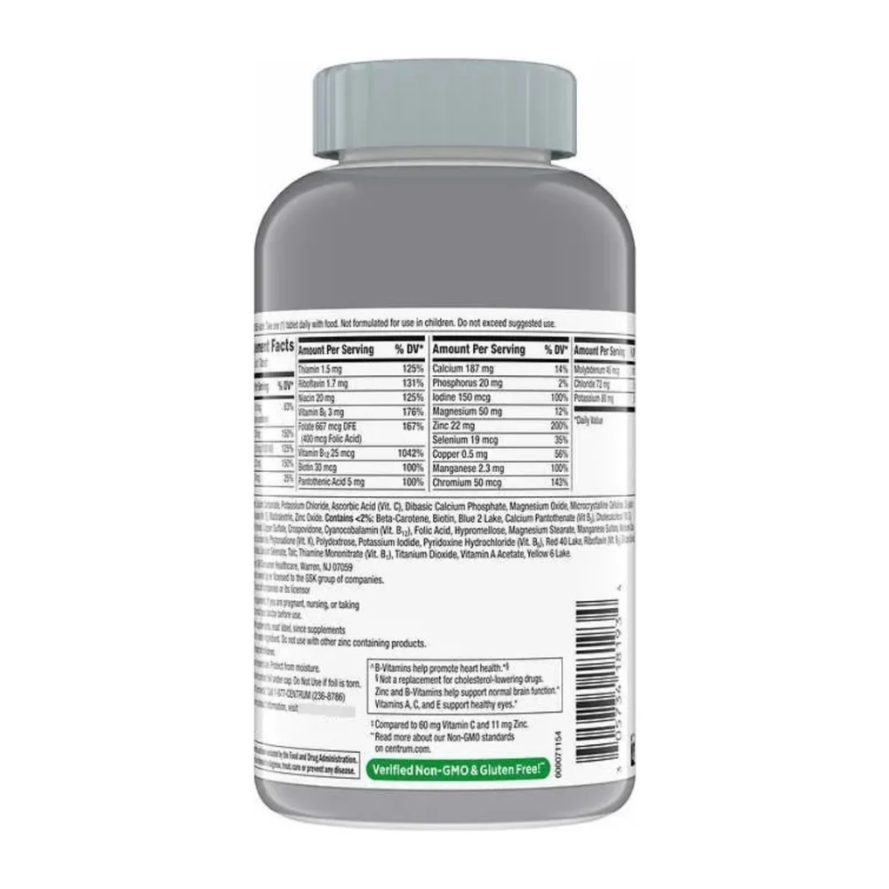 Centrum Multivitaminico Adultos Sin Sabor 325 tabs