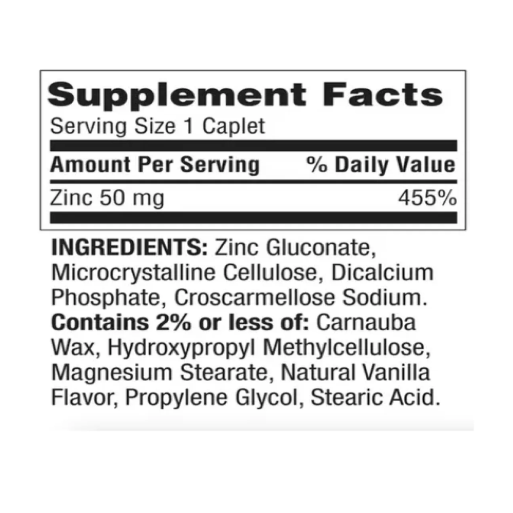 Zinc 50mg Spring Valley 200 Cáp