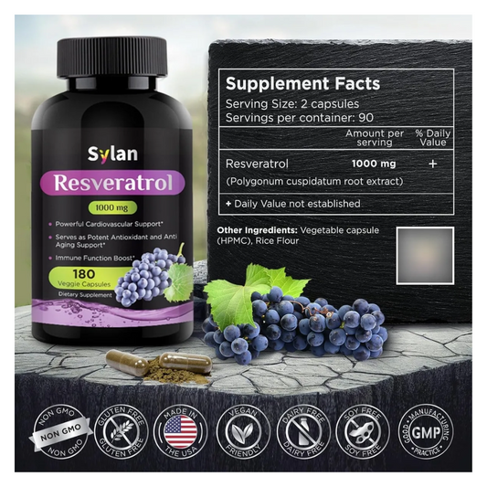 Sylan Resveratrol 1000mg 180cap