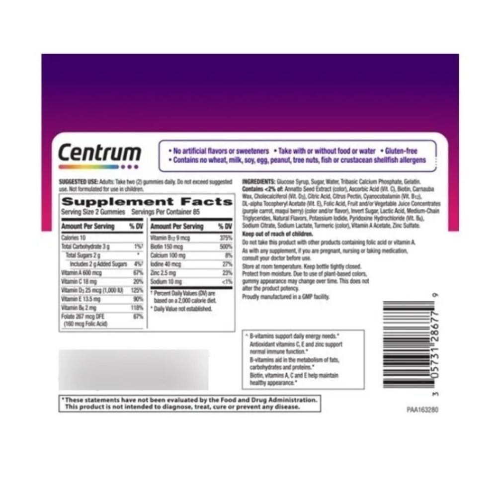 Centrum Women Multivitaminico 170 gomitas