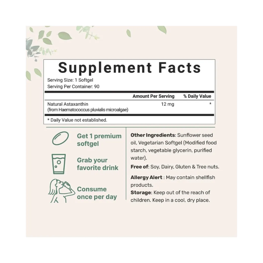 Microingre Antoxantina Natural 12 mg