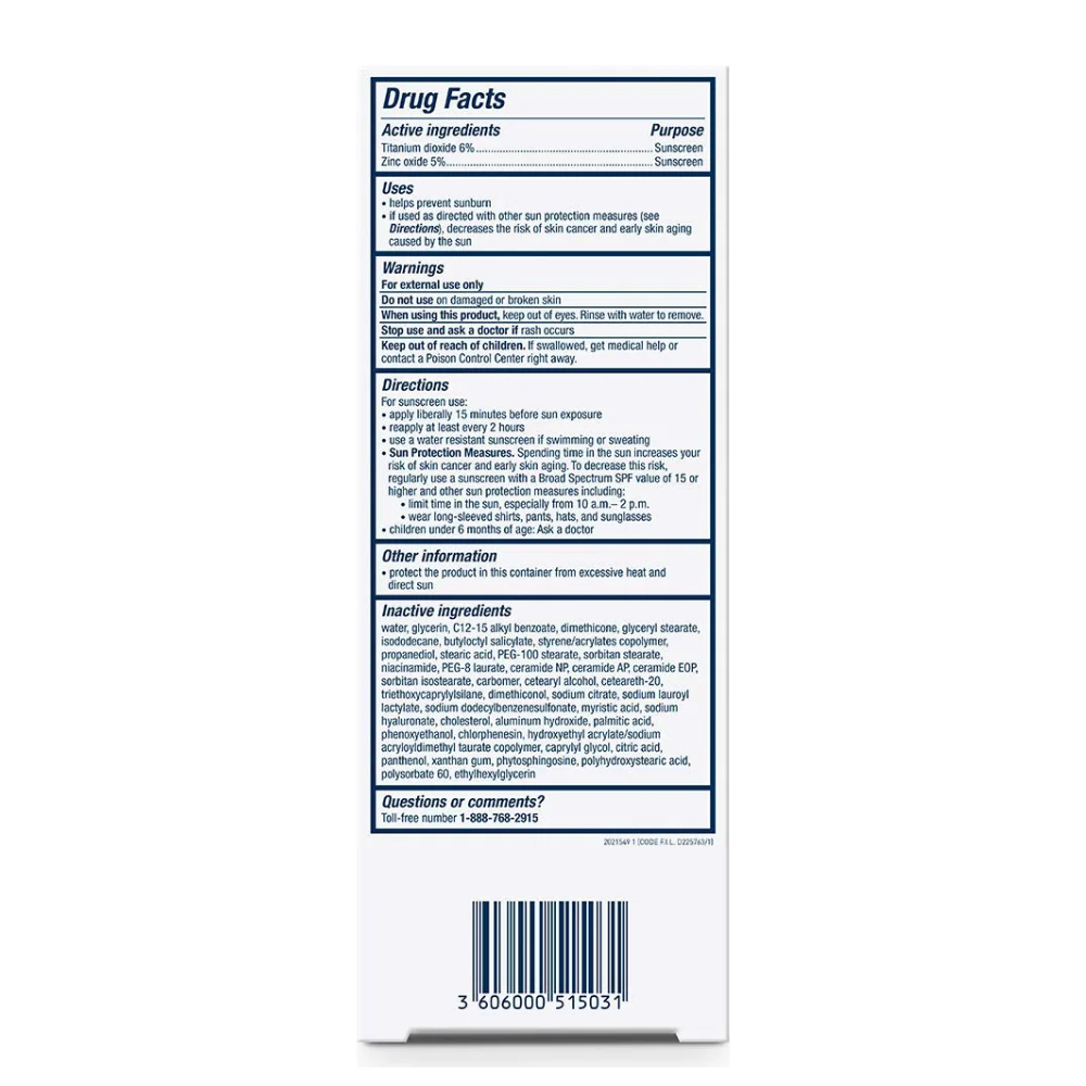 Protector solar CeraVe Para el Rostro 30 FPS en crema 75mL