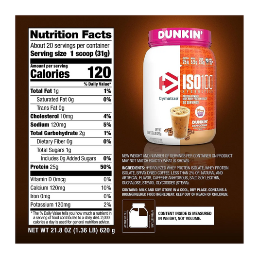 Proteína Iso100 Dunkin Dymatize