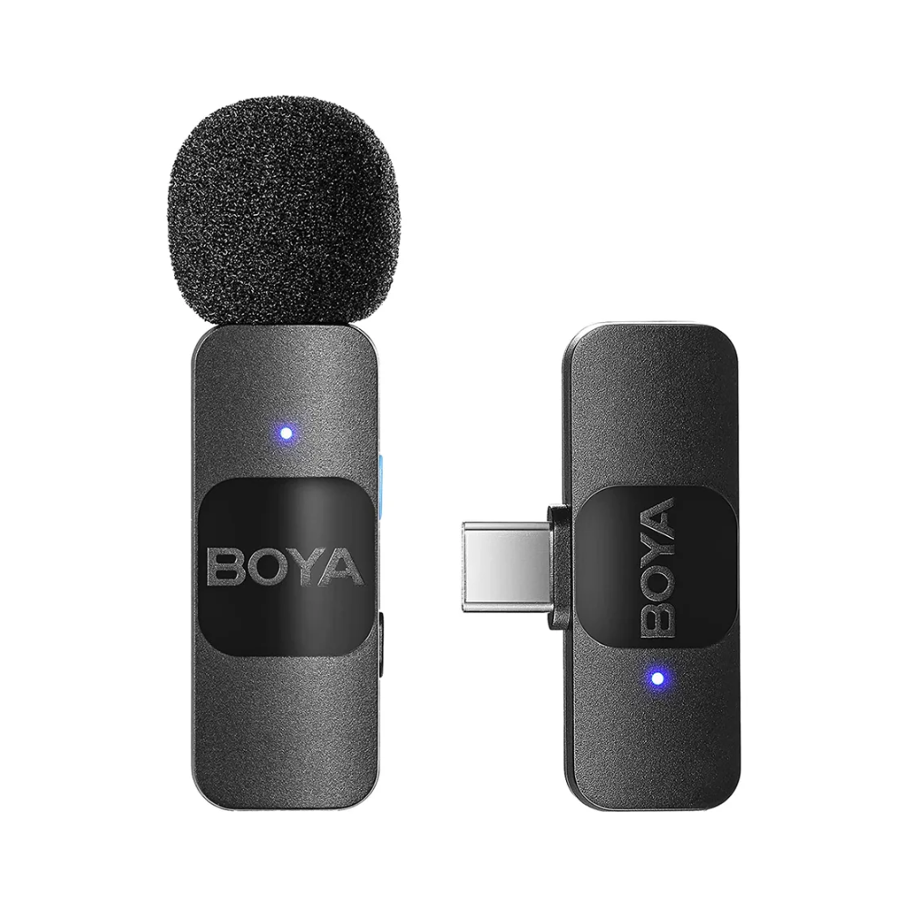 Micrófono Inalámbrico De Solapa Boya By-v10 Con Conexión Usb-c