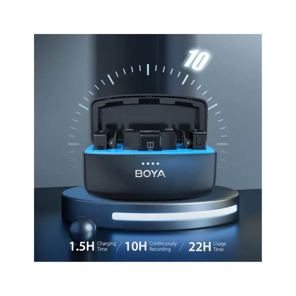 2 Micrófonos Inalámbricos Boya Boyamic Memoria Interna 8gb