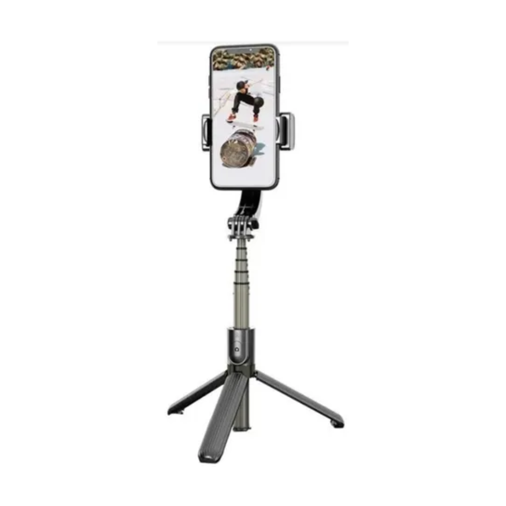 Gimbal Estabilizador 1eje Palo Selfie Trípode Shoooter Color Negro Duaitek GIMBAL-1X-Q08