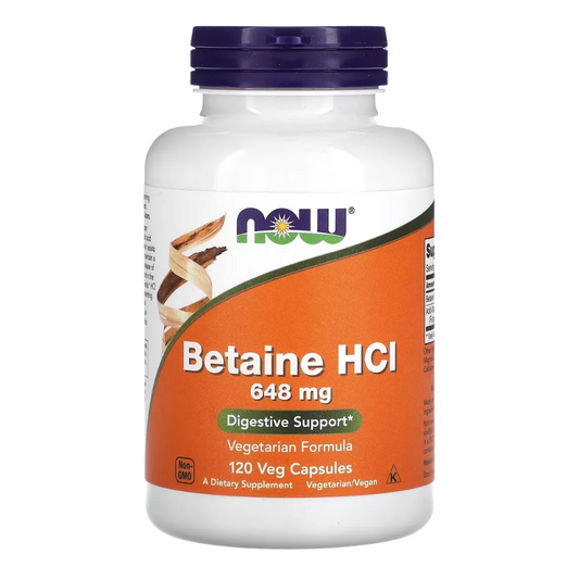 Betaina Hcl 648 Mg 120cáps