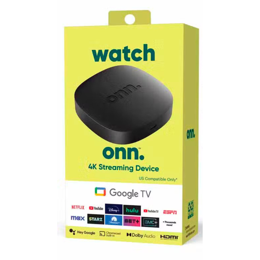 Watch Onn 4K Streaming Box Google TV