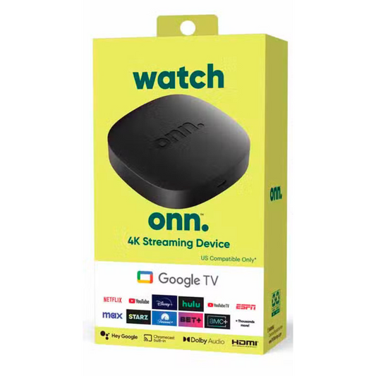 Watch Onn 4K Streaming Box Google TV