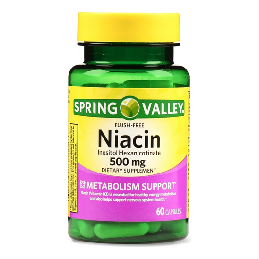 Spring Valley Niacin 500mg 60 C