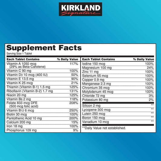 Kirkland Daily Multi 500 tb Multivitamínico